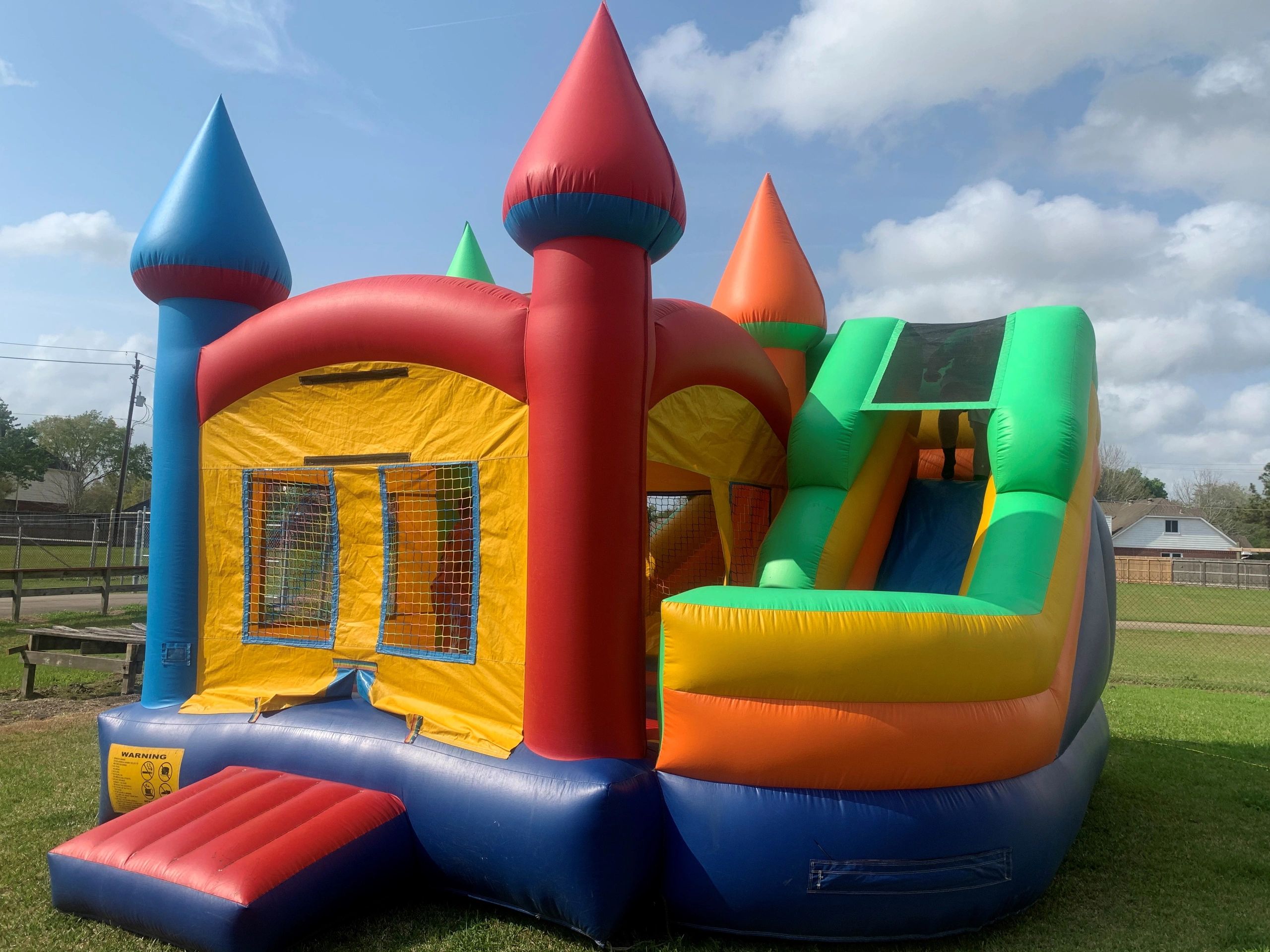 Lone Star Party Rentals Bounce House, Water Slide